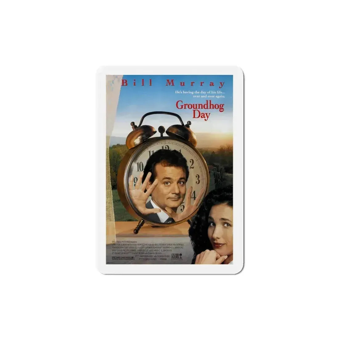 Groundhog Day 1993 Movie Poster Refrigerator Magnet 4 Inch - The Sticker Space