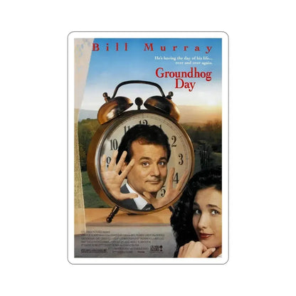 Groundhog Day 1993 Movie Poster STICKER Vinyl Die-Cut Decal 6 Inch - The Sticker Space