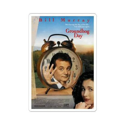 Groundhog Day 1993 Movie Poster - STICKER Vinyl Kiss-Cut Decal 2 Inch White - The Sticker Space