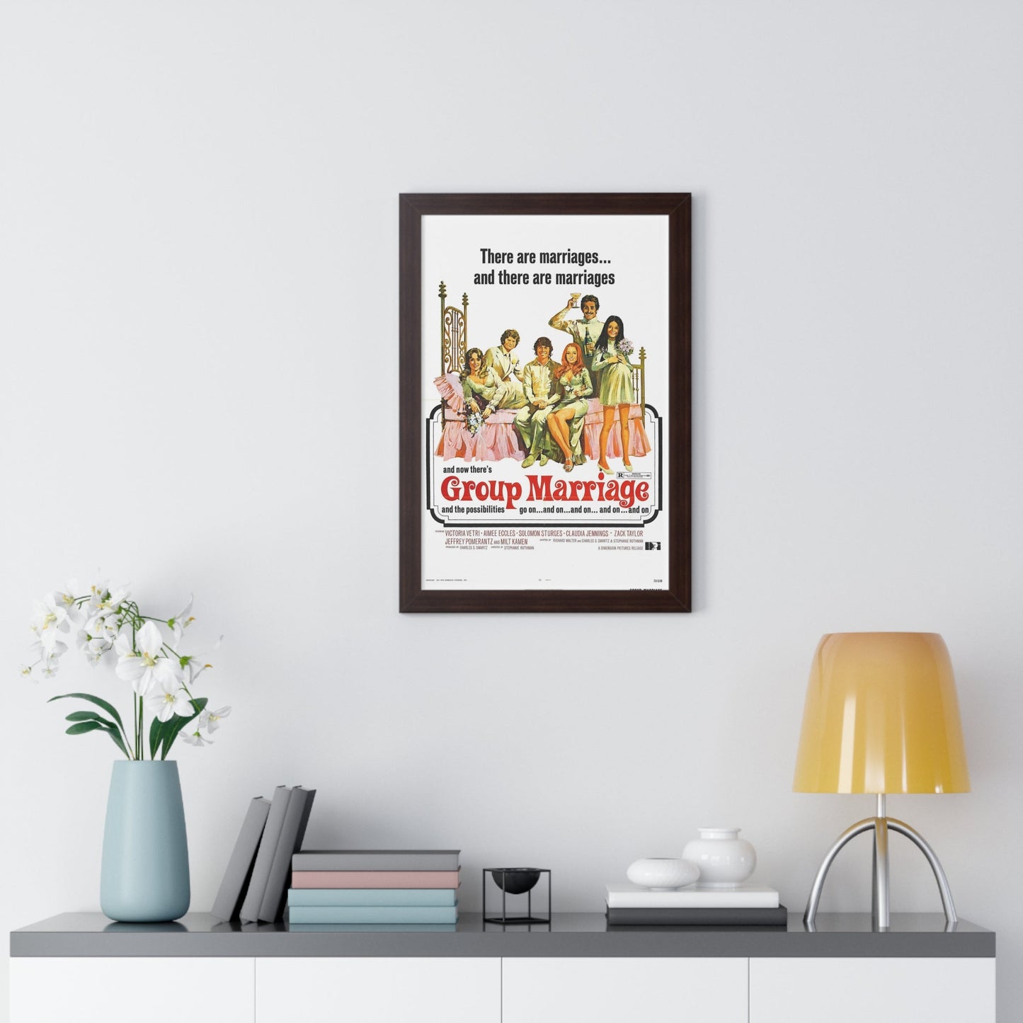 GROUP MARRIAGE 1972 - Framed Movie Poster-The Sticker Space