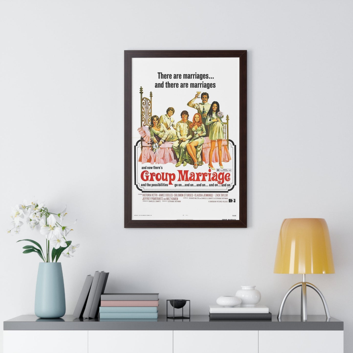 GROUP MARRIAGE 1972 - Framed Movie Poster-The Sticker Space