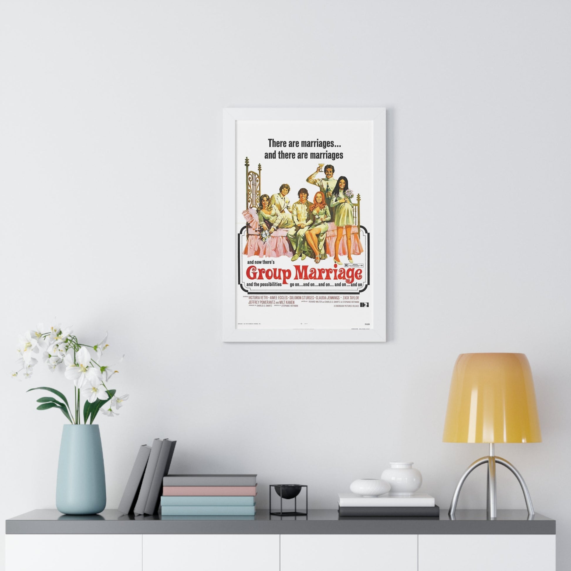 GROUP MARRIAGE 1972 - Framed Movie Poster-The Sticker Space