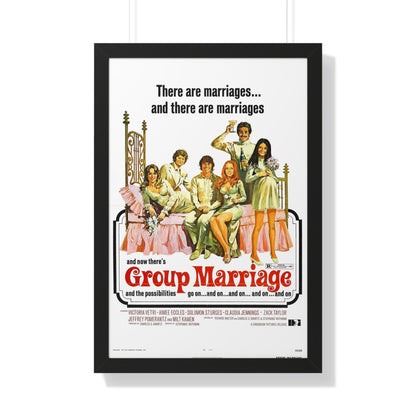 GROUP MARRIAGE 1972 - Framed Movie Poster-20" x 30"-The Sticker Space