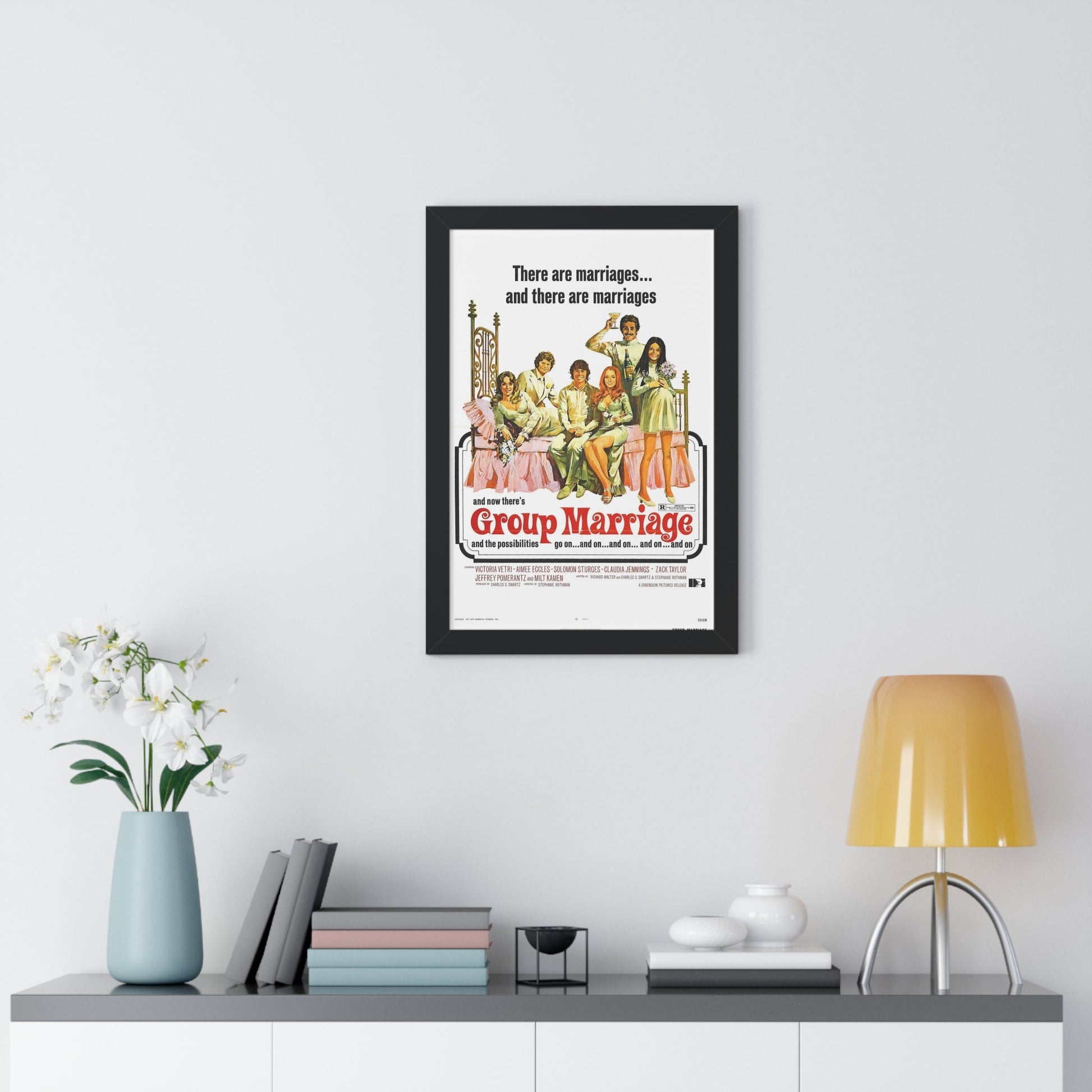 GROUP MARRIAGE 1972 - Framed Movie Poster-The Sticker Space