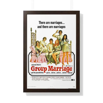 GROUP MARRIAGE 1972 - Framed Movie Poster - The Sticker Space