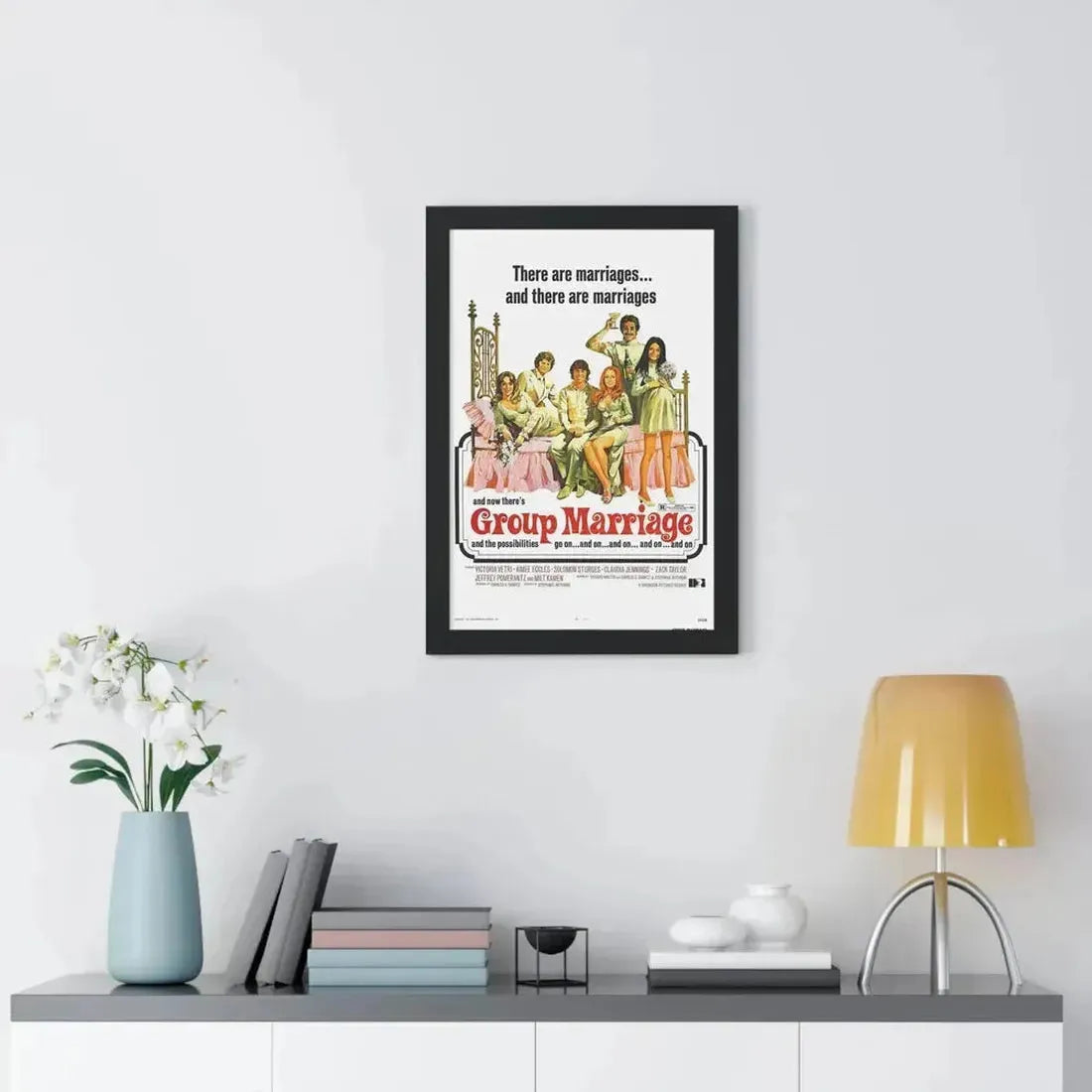 GROUP MARRIAGE 1972 - Framed Movie Poster - The Sticker Space