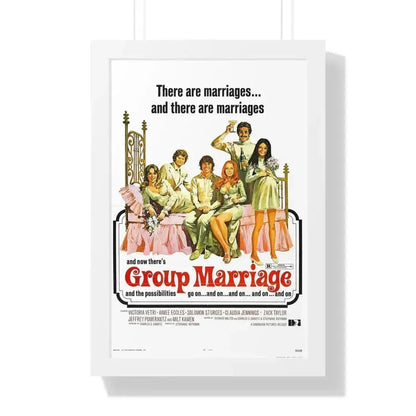 GROUP MARRIAGE 1972 - Framed Movie Poster - The Sticker Space