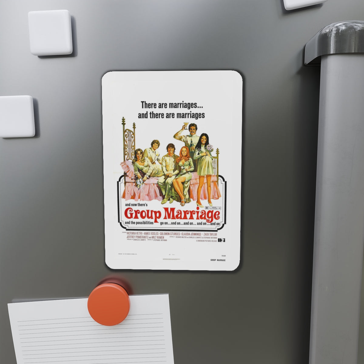 GROUP MARRIAGE 1972 Movie Poster - Die-Cut Magnet-The Sticker Space