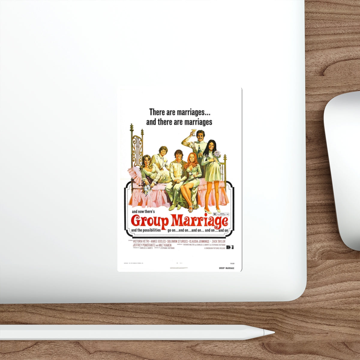 GROUP MARRIAGE 1972 Movie Poster STICKER Vinyl Die-Cut Decal-The Sticker Space