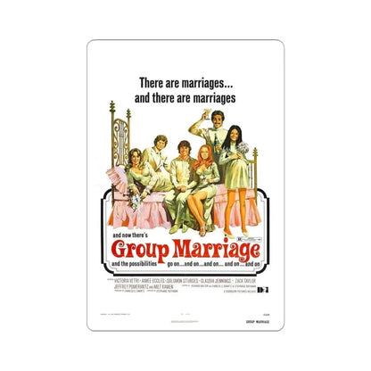 GROUP MARRIAGE 1972 Movie Poster - STICKER Vinyl Kiss-Cut Decal 6 Inch White - The Sticker Space