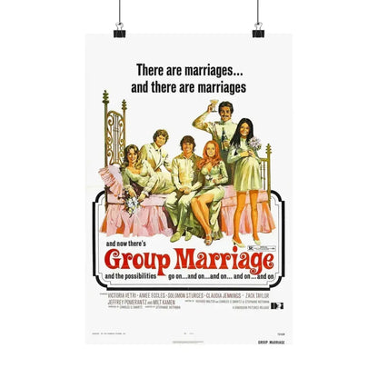 GROUP MARRIAGE 1972 - Paper Movie Poster 12″ x 18″ Matte - The Sticker Space
