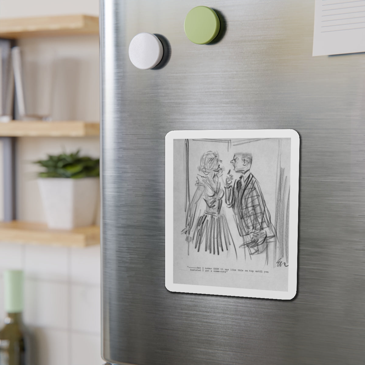 Group of Five illustrations (2) (Magazine Illustration) Refrigerator Magnet