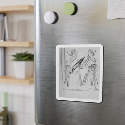 Group of Five illustrations (5) (Magazine Illustration) Refrigerator Magnet-The Sticker Space