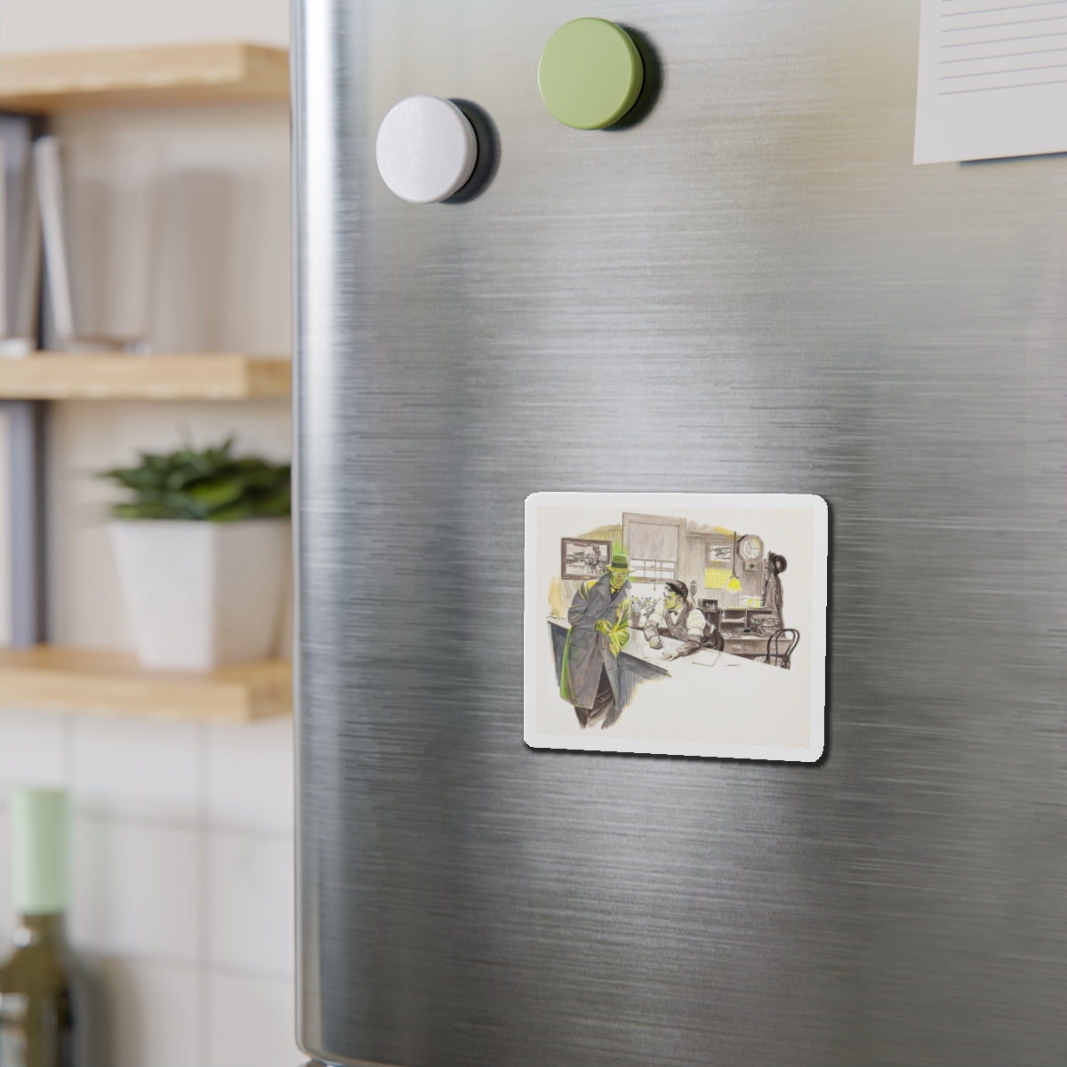 Group of nine story illustrations (1) (Magazine Illustration) Refrigerator Magnet