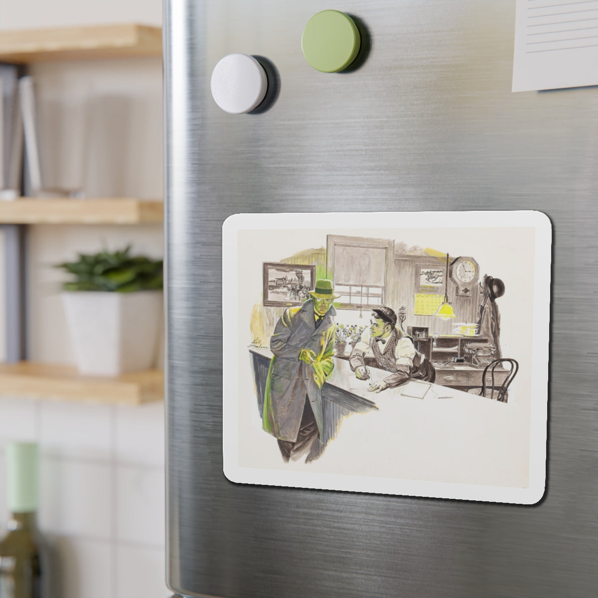 Group of nine story illustrations (1) (Magazine Illustration) Refrigerator Magnet