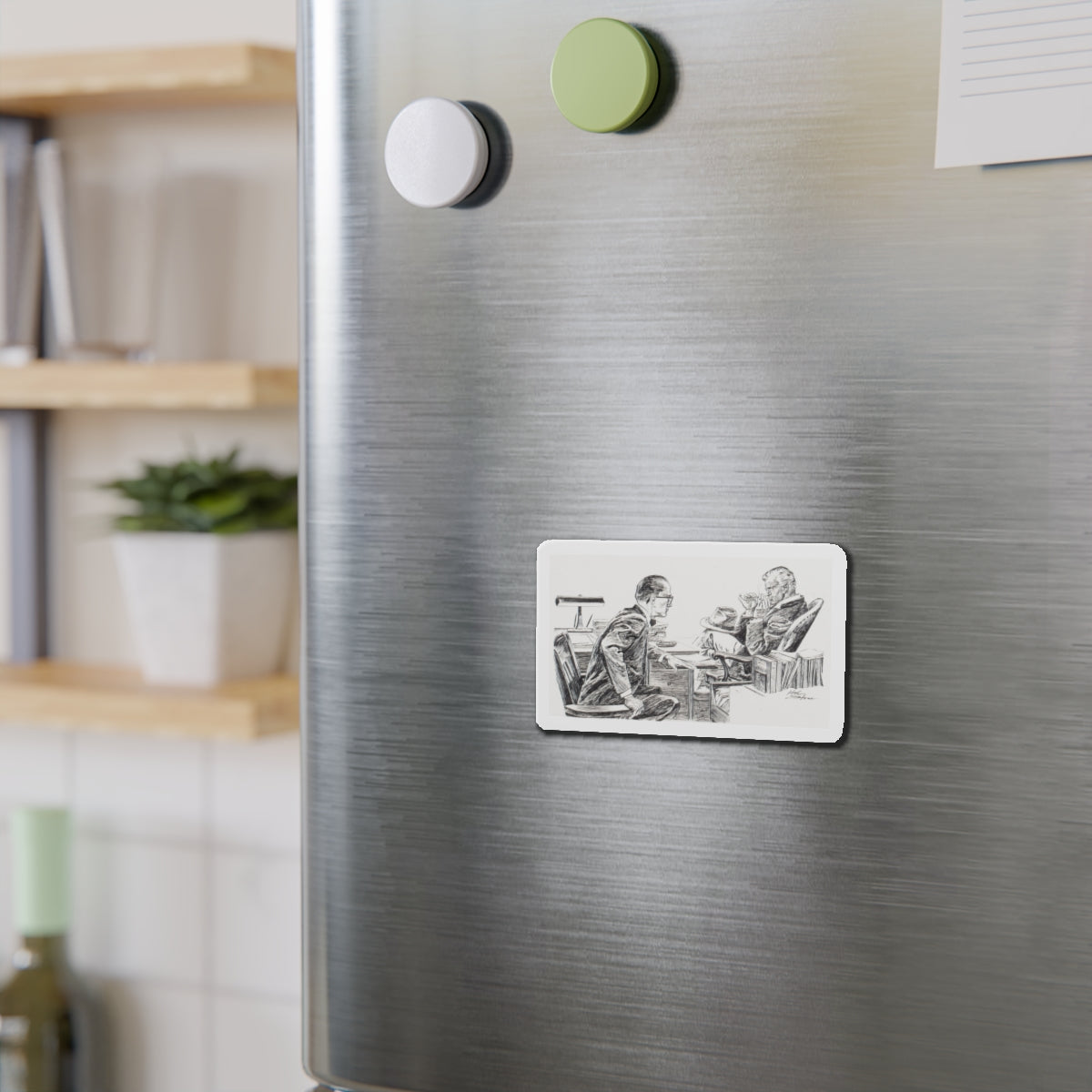 Group of nine story illustrations (2) (Magazine Illustration) Refrigerator Magnet