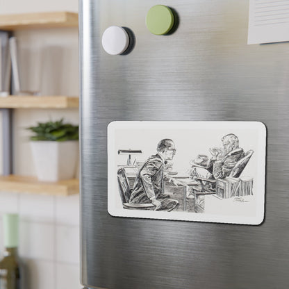 Group of nine story illustrations (2) (Magazine Illustration) Refrigerator Magnet