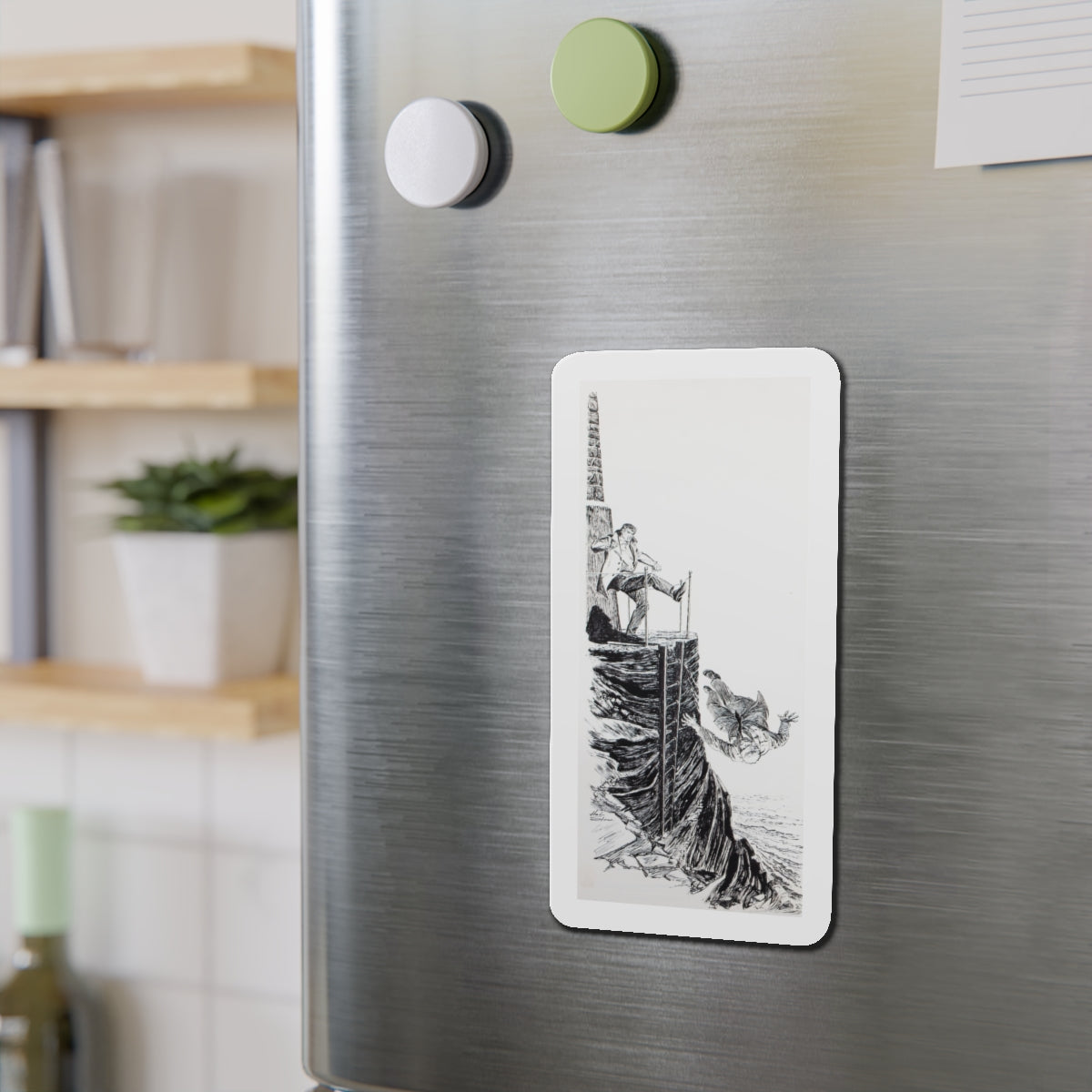 Group of nine story illustrations (3) (Magazine Illustration) Refrigerator Magnet