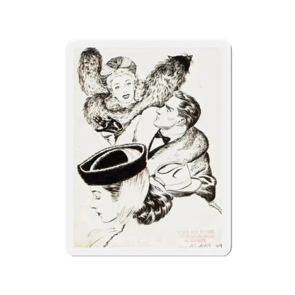 Group of nine story illustrations (5) (Magazine Illustration) Refrigerator Magnet - The Sticker Space