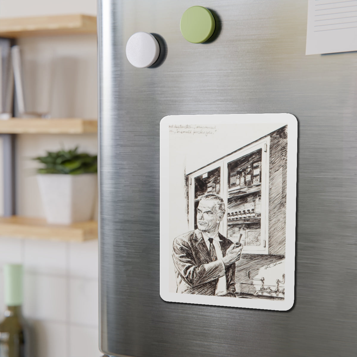 Group of nine story illustrations (6) (Magazine Illustration) Refrigerator Magnet