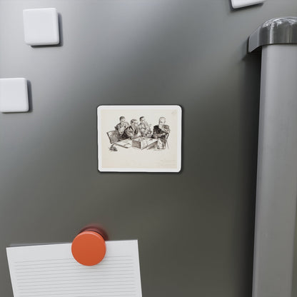 Group of nine story illustrations (8) (Magazine Illustration) Refrigerator Magnet-The Sticker Space