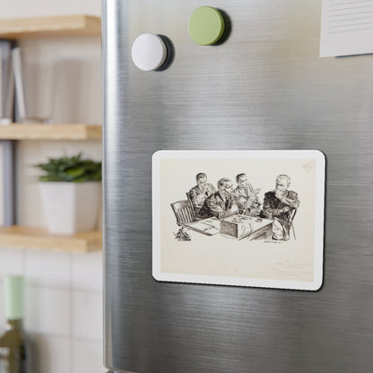 Group of nine story illustrations (8) (Magazine Illustration) Refrigerator Magnet-The Sticker Space