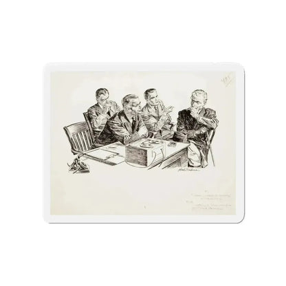 Group of nine story illustrations (8) (Magazine Illustration) Refrigerator Magnet - The Sticker Space