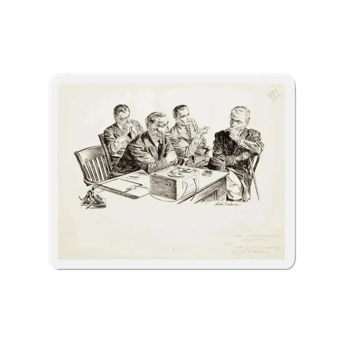 Group of nine story illustrations (8) (Magazine Illustration) Refrigerator Magnet - The Sticker Space