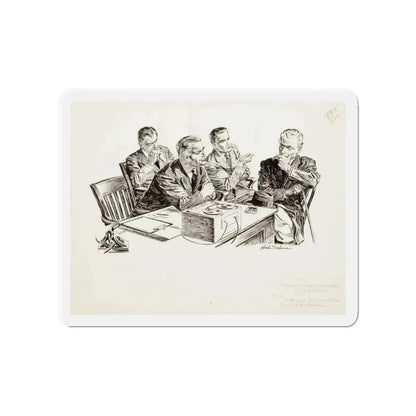 Group of nine story illustrations (8) (Magazine Illustration) Refrigerator Magnet - The Sticker Space