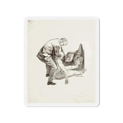 Group of nine story illustrations (9) (Magazine Illustration) Refrigerator Magnet - The Sticker Space