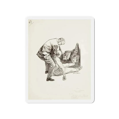 Group of nine story illustrations (9) (Magazine Illustration) Refrigerator Magnet - The Sticker Space