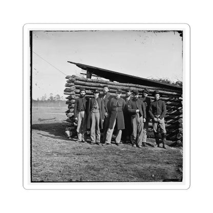 Group of Officers on the Plateau, City Point, Va. (U.S. Civil War) STICKER Vinyl Kiss-Cut Decal 6 Inch White - The Sticker Space