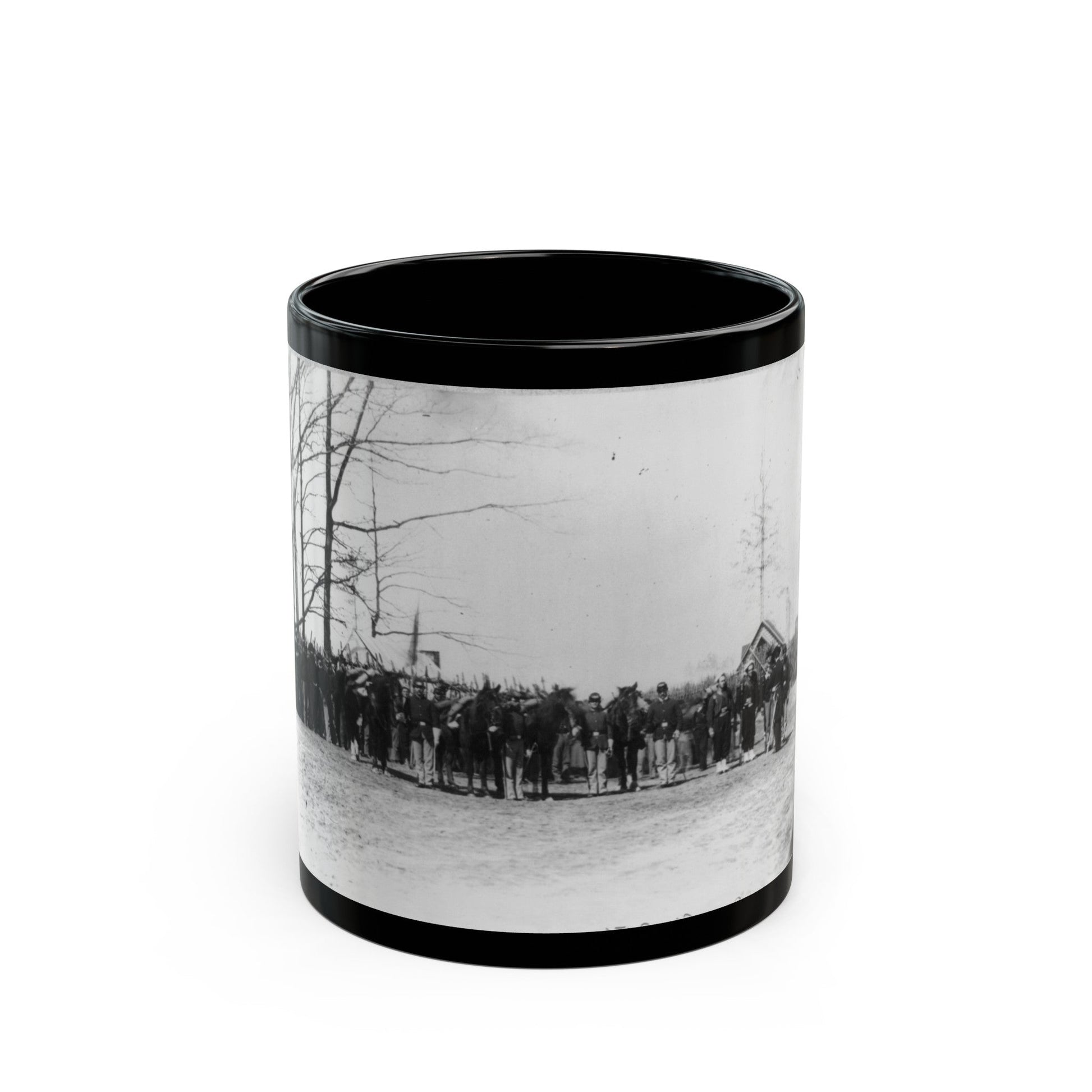 Group Of Provost Guards At Headquarters, Army Of The Potomac (U.S. Civil War) Black Coffee Mug-11oz-The Sticker Space