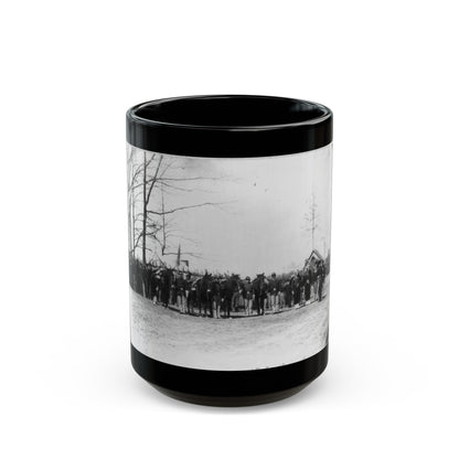 Group Of Provost Guards At Headquarters, Army Of The Potomac (U.S. Civil War) Black Coffee Mug-15oz-The Sticker Space