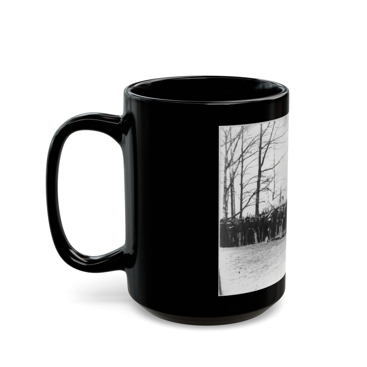 Group Of Provost Guards At Headquarters, Army Of The Potomac (U.S. Civil War) Black Coffee Mug-The Sticker Space