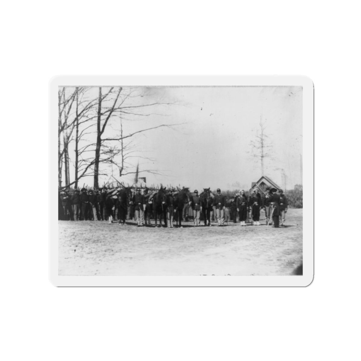 Group Of Provost Guards At Headquarters, Army Of The Potomac (U.S. Civil War) Refrigerator Magnet-2" x 2"-The Sticker Space