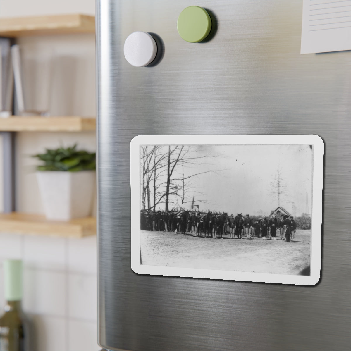 Group Of Provost Guards At Headquarters, Army Of The Potomac (U.S. Civil War) Refrigerator Magnet-The Sticker Space