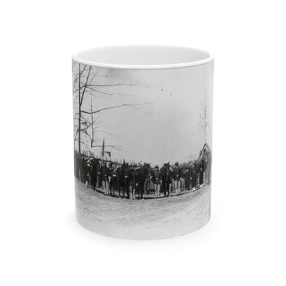 Group Of Provost Guards At Headquarters, Army Of The Potomac (U.S. Civil War) White Coffee Mug-11oz-The Sticker Space