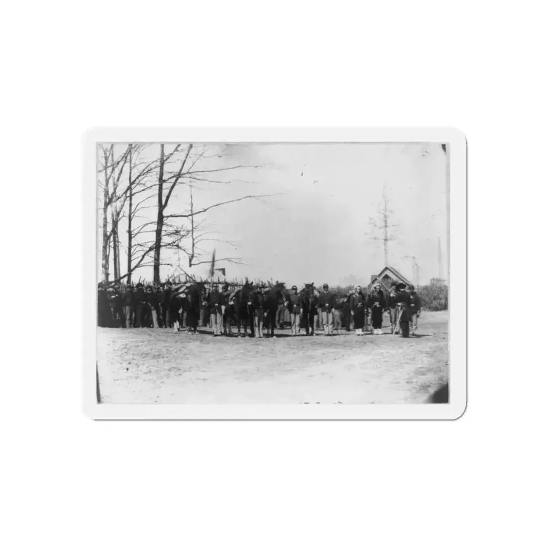 Group Of Provost Guards At Headquarters, Army Of The Potomac (U.S. Civil War) Refrigerator Magnet 5 Inch Die-Cut - The Sticker Space