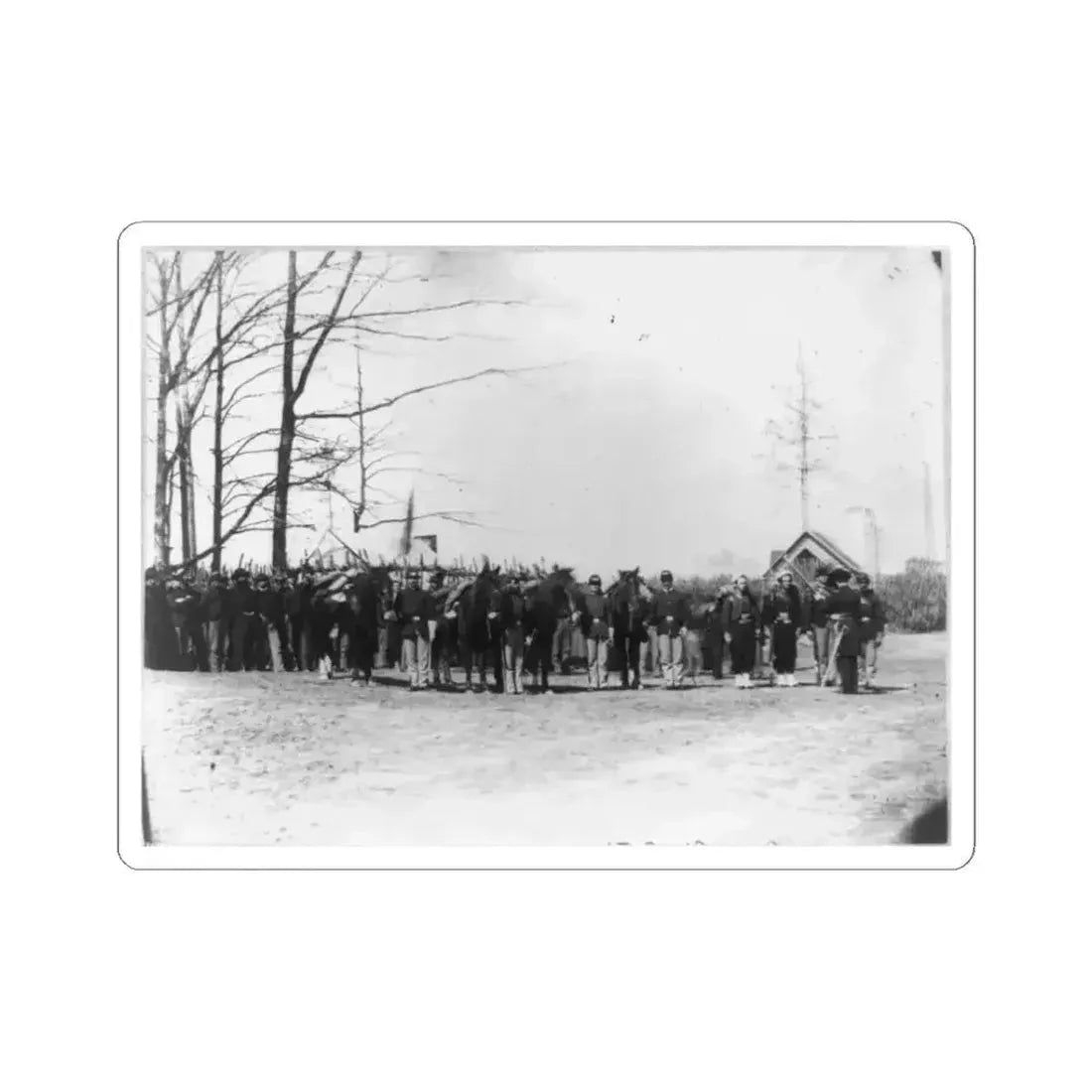 Group of Provost Guards at Headquarters, Army of the Potomac (U.S. Civil War) STICKER Vinyl Kiss-Cut Decal 3 Inch White - The Sticker Space