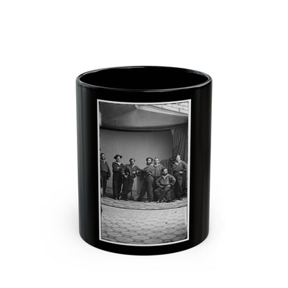 Group Of Russian Sailors From The Navy Ship Variag During Visit To New York City 001 (U.S. Civil War) Black Coffee Mug-11oz-The Sticker Space