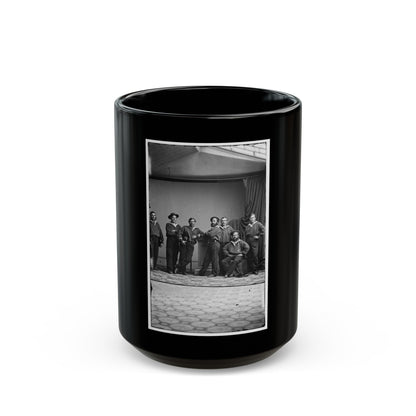 Group Of Russian Sailors From The Navy Ship Variag During Visit To New York City 001 (U.S. Civil War) Black Coffee Mug-15oz-The Sticker Space