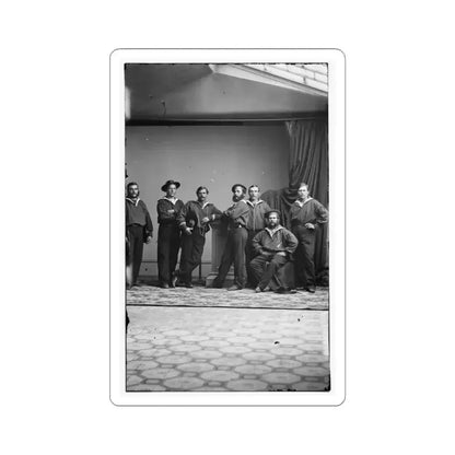 Group of Russian Sailors From the Navy Ship Variag During Visit to New York City 001 (U.S. Civil War) STICKER Vinyl Kiss-Cut Decal 4 Inch White - The Sticker Space