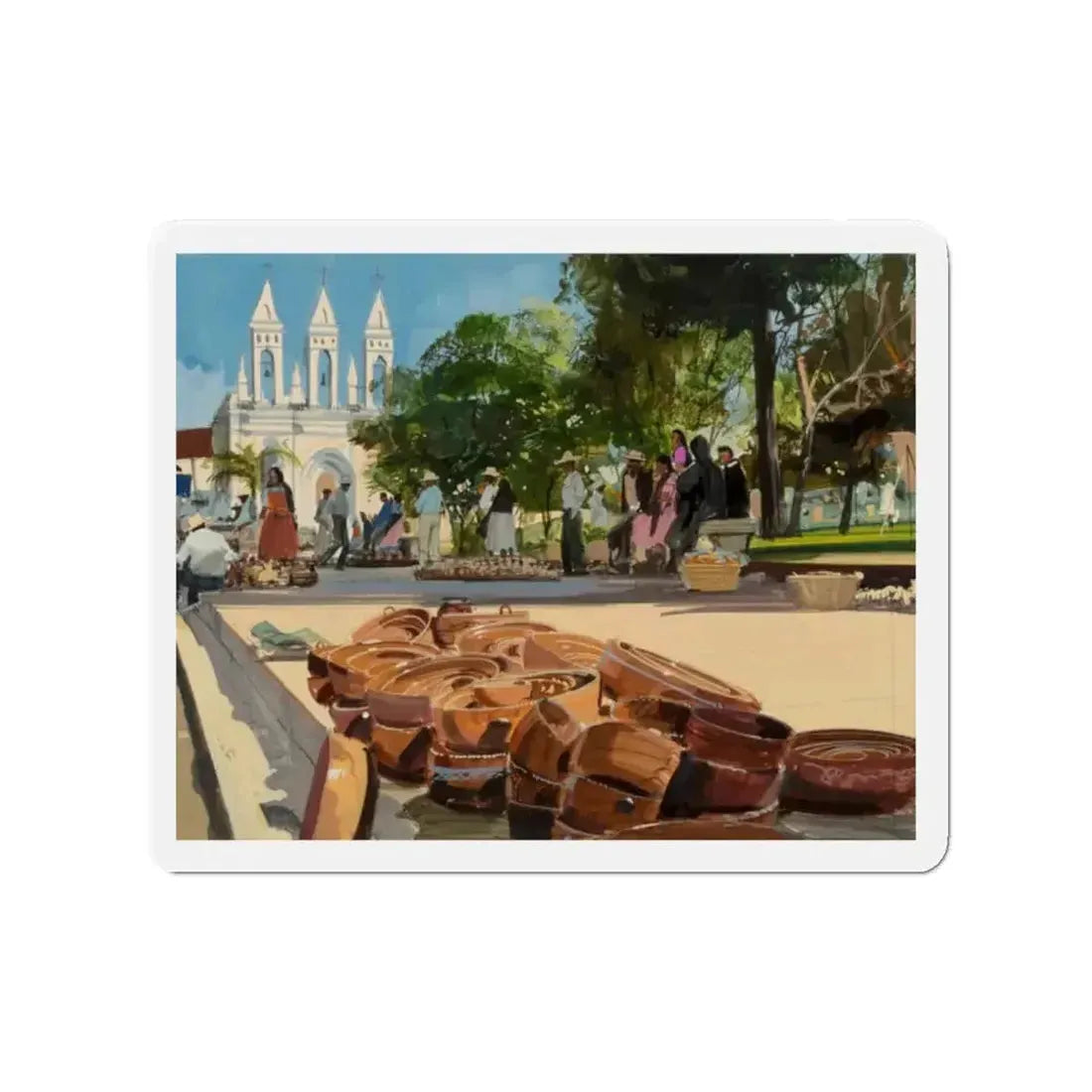 Group of Six Calendar illustrations (2), 1970-78 (Magazine Illustration) Refrigerator Magnet - The Sticker Space