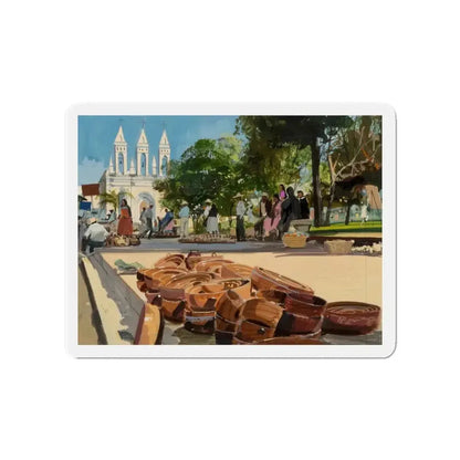 Group of Six Calendar illustrations (2), 1970-78 (Magazine Illustration) Refrigerator Magnet - The Sticker Space