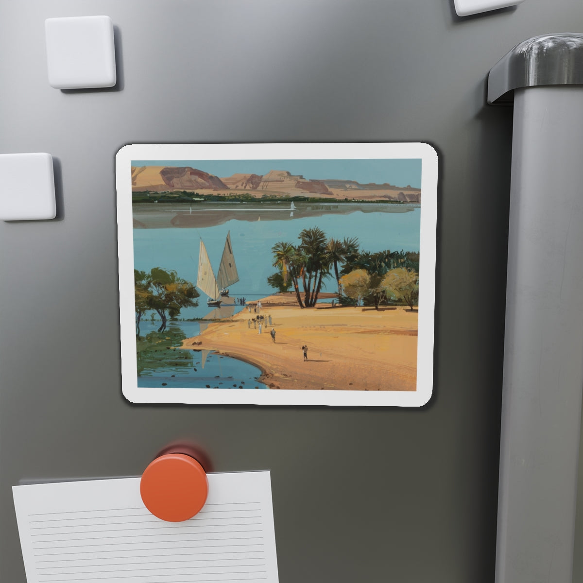 Group of Six Calendar illustrations (3), 1970-78 (Magazine Illustration) Refrigerator Magnet