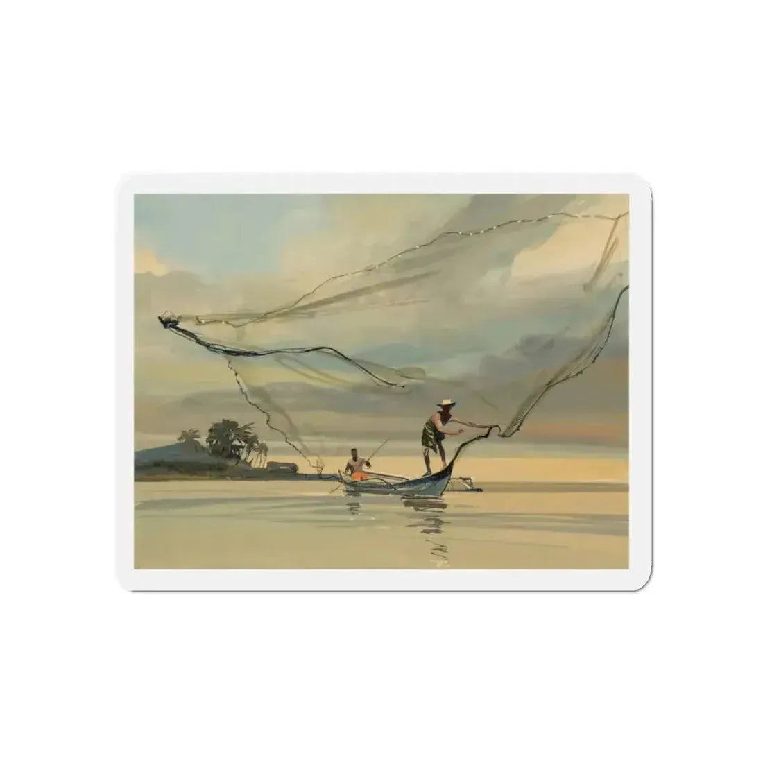 Group of Six Calendar illustrations (4), 1970-78 (Magazine Illustration) Refrigerator Magnet - The Sticker Space