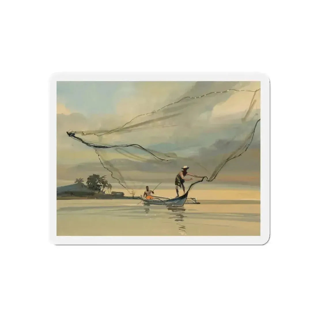 Group of Six Calendar illustrations (4), 1970-78 (Magazine Illustration) Refrigerator Magnet - The Sticker Space