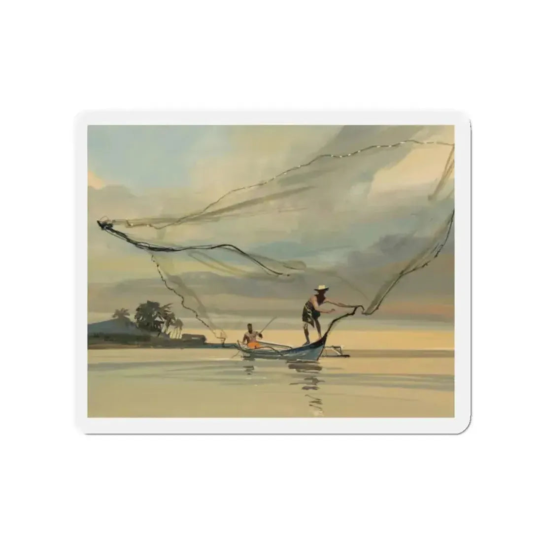 Group of Six Calendar illustrations (4), 1970-78 (Magazine Illustration) Refrigerator Magnet - The Sticker Space