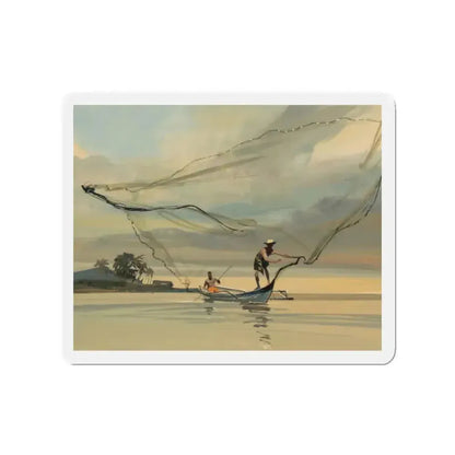 Group of Six Calendar illustrations (4), 1970-78 (Magazine Illustration) Refrigerator Magnet - The Sticker Space